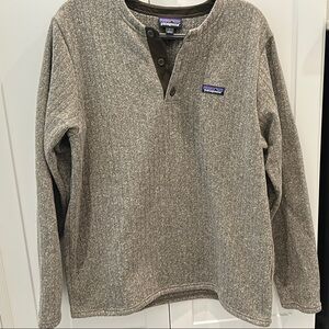 Patagonia Heather Gray Fleece Pullover